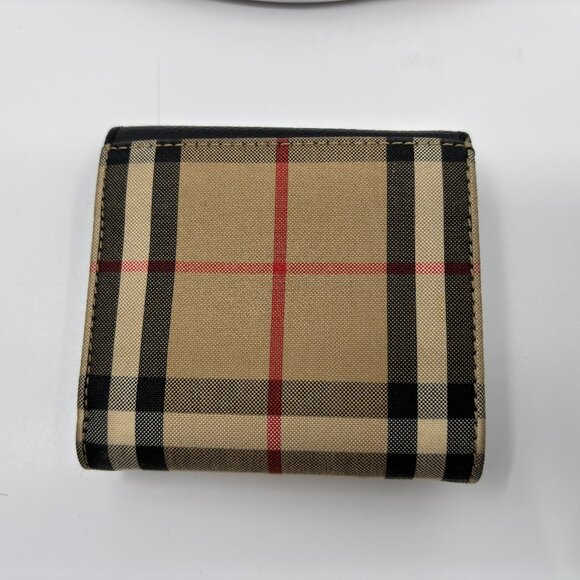 Burberry Womans Lila haymarket Check Compact Wallet - Picture 13 of 14